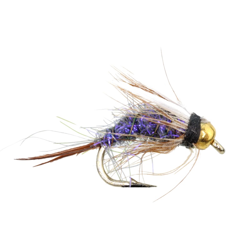 Bead Head Prince Nymph, Size 14 | Purple | Qty. 6 | Wild Water Fly Fishing