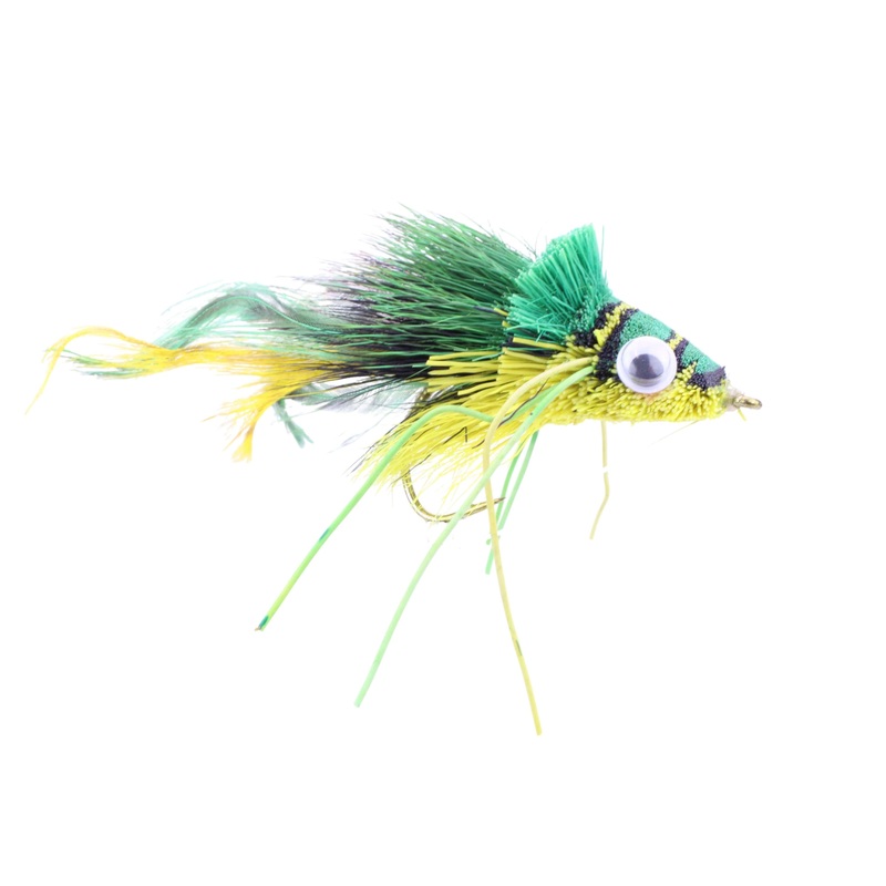 Deer Hair Diver, Size 2 | Green and Yellow | Qty. 2 | Wild Water Fly Fishing
