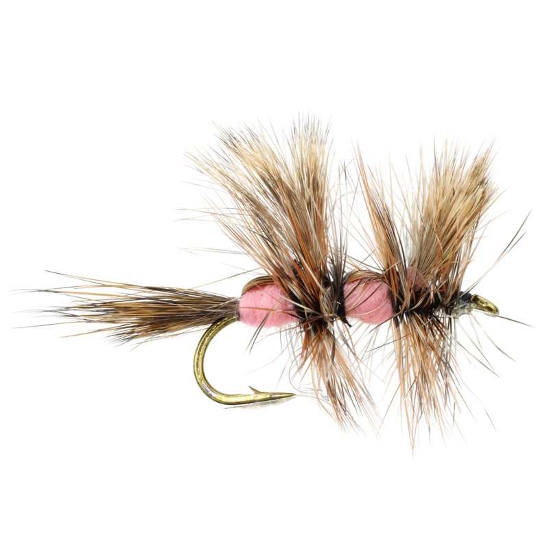 Double Humpy Fly, Size 10 | Pink | Qty. 6 | Wild Water Fly Fishing