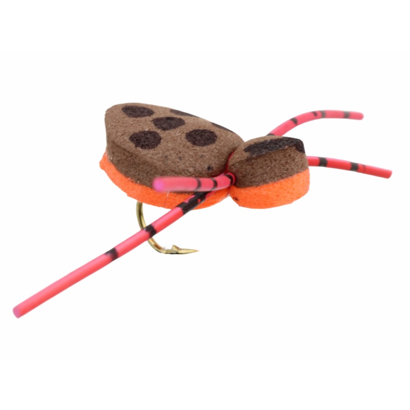 Foam Spider, Size 12 | Brown and Orange | Qty. 6 | Wild Water Fly Fishing