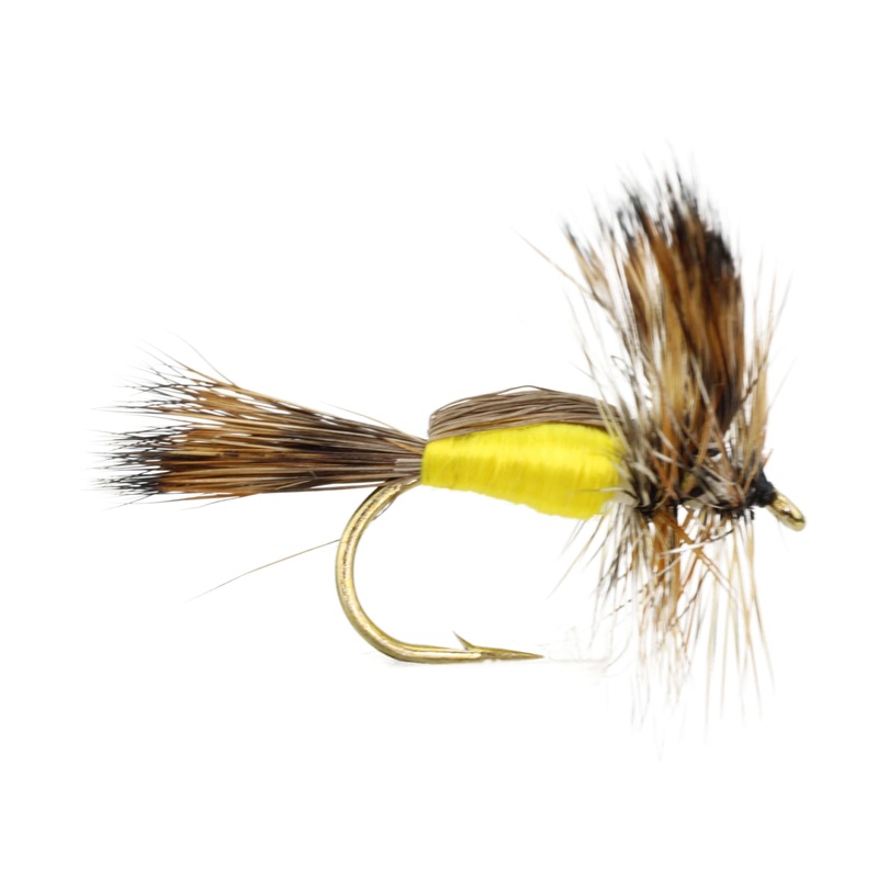 Humpy Fly, Size 10 | Yellow | Qty. 6 | Wild Water Fly Fishing