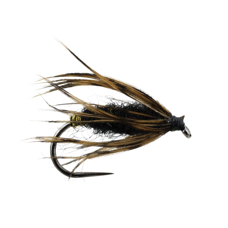 Killer Kebari Tenkara Fly, size 12 | Black | Qty. 6 | Wild Water Fly Fishing