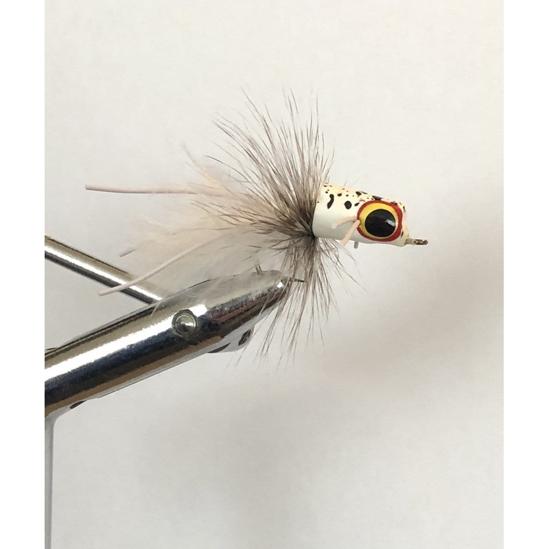 Snub Nose Slider Popper, Size 6 | Glow In The Dark | Qty. 4 | Wild Water Fly Fishing
