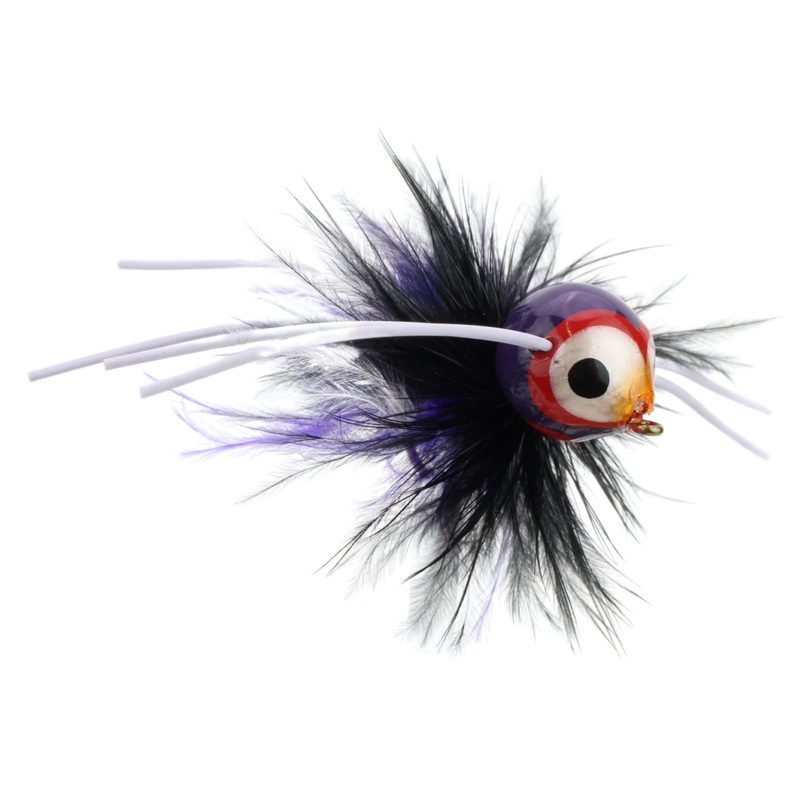 Spherical Body Popper, Size 8 | Purple | Qty. 4 | Wild Water Fly Fishing