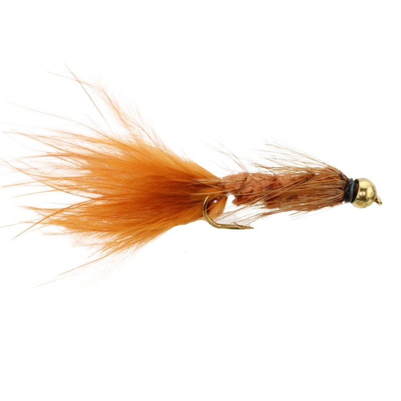 Wooly Bugger w/ Bead Head, Size 10 | Brown | Qty. 6 | Wild Water Fly Fishing