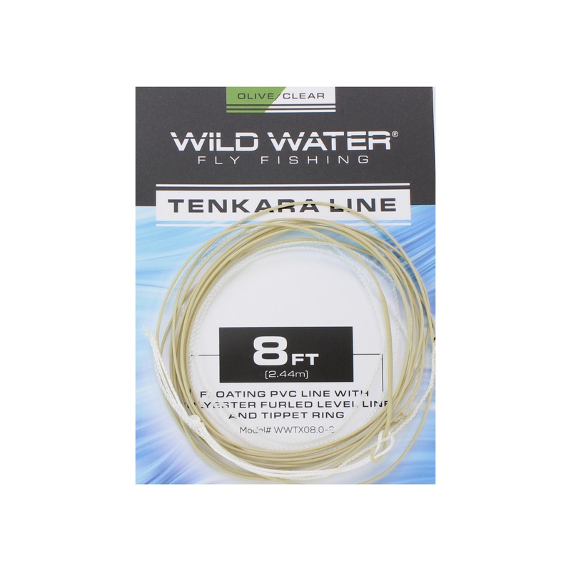 8′ Olive PVC Tenkara Line with Furled Level Line | Wild Water Fly Fishing
