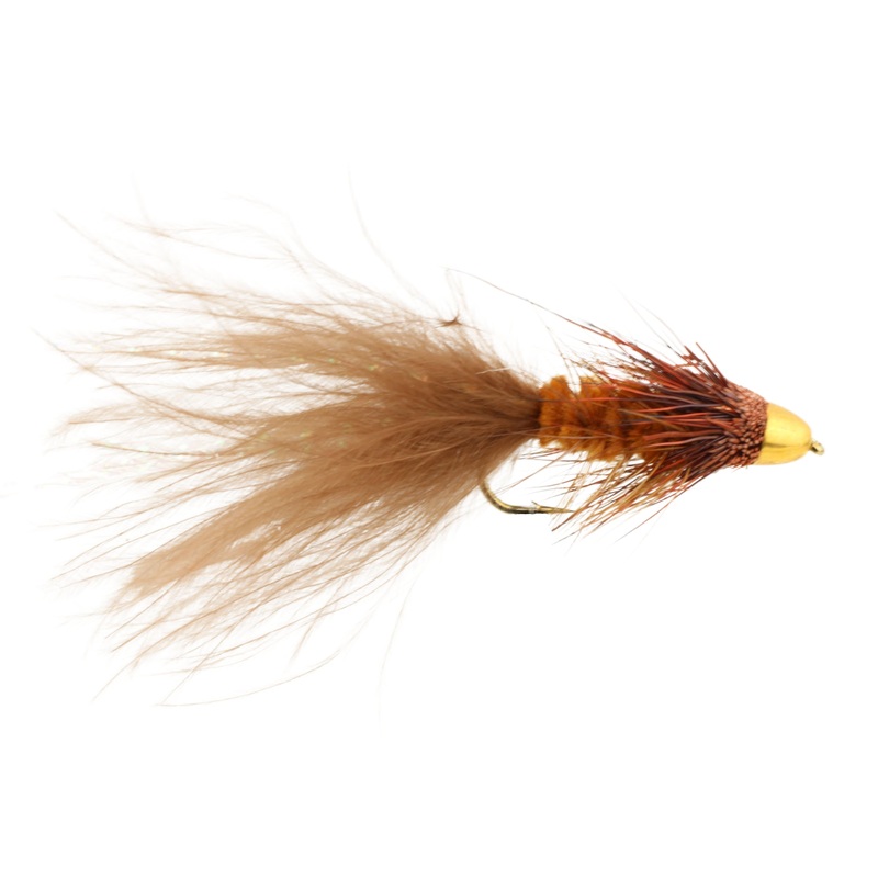 Cone Head Wooly Bugger, Size 8 | Brown | Qty. 4 | Wild Water Fly Fishing