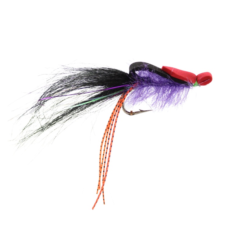 Purple, Black and Red Saltwater EP Foam Fly, size 2/0 | Qty. 2 | Wild Water Fly Fishing