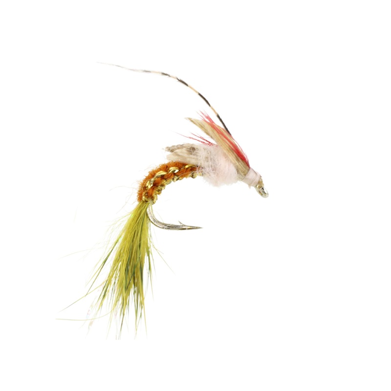 Woven Caddis, Size 10 | Brown and Olive | Qty. 6 | Wild Water Fly Fishing