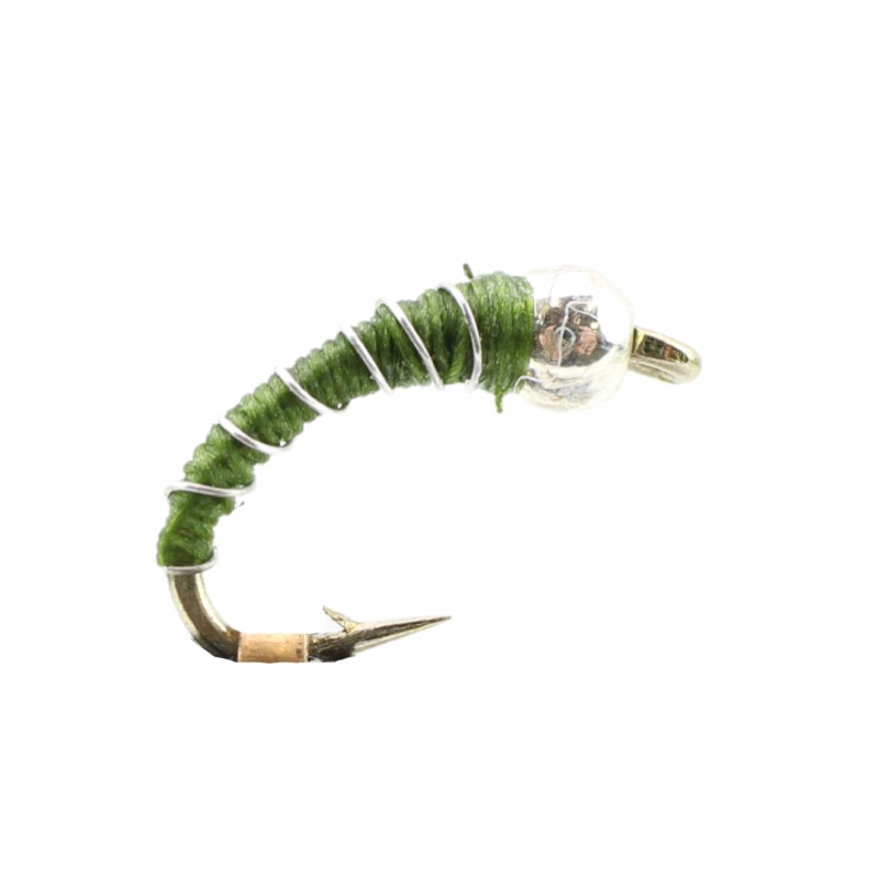 Zebra Midge, Size 18 | Olive | Qty. 6 | Wild Water Fly Fishing