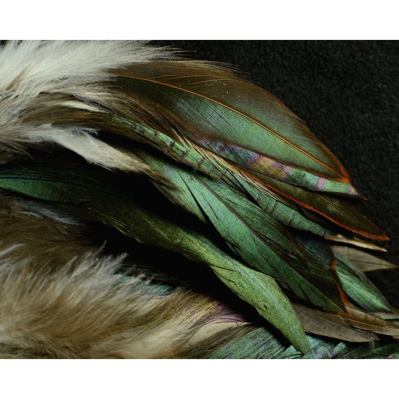 Hareline Iridescent Black Schlappen