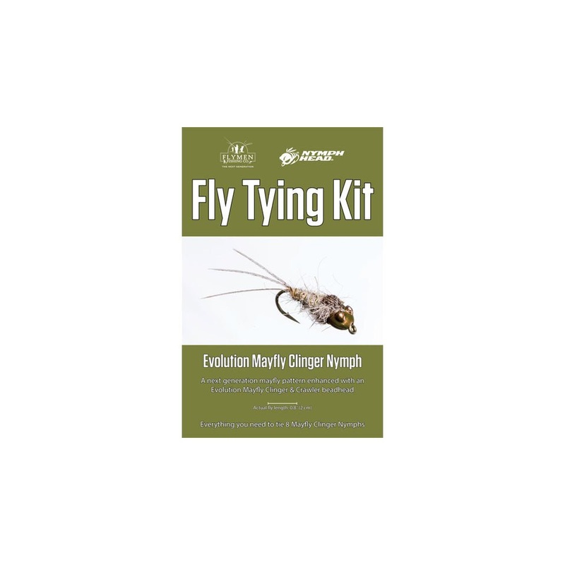 Flymen Nymph-Head Evolution Mayfly Clinger Nymph Fly Tying Kit