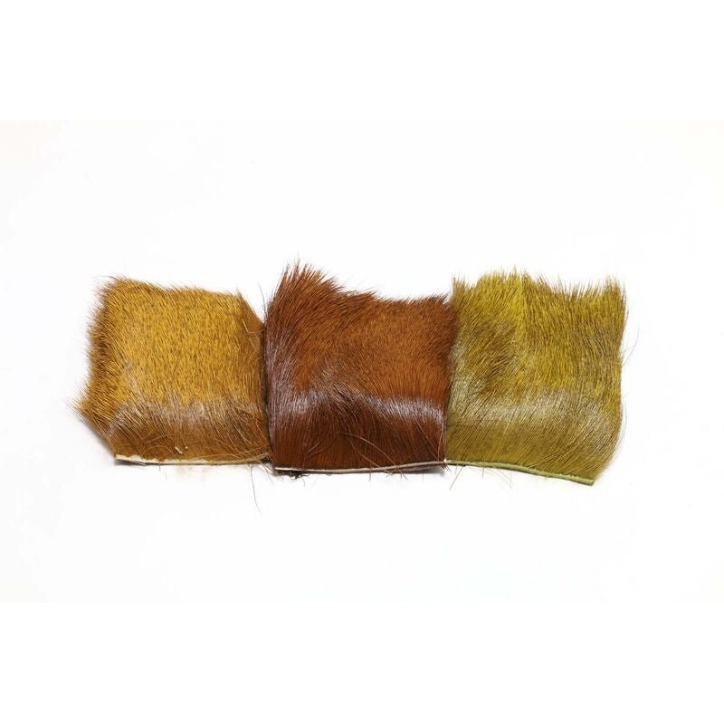 Hareline Dyed Elk Hair|Green Drake|Brown Drake|Dark Brown