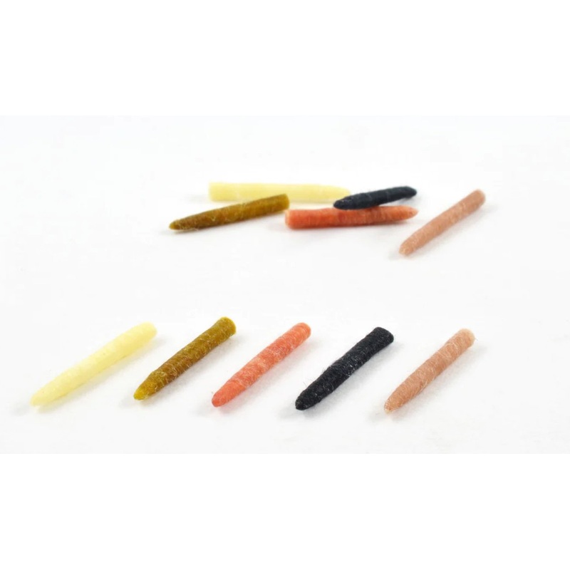 Rainy’s Caddis Tube Bodiz|Hook Size |10-14|Hook Size |16-18|Olive Caddis|Cinnamon Caddis|Black Caddis|Tan Caddis|Pupa Cream|Hare’s Ear|Pupa Green