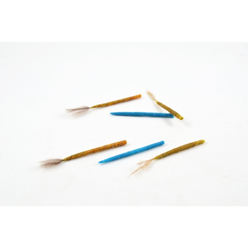 Rainy’s Damsel Tube Bodiz|Amber|Blue|Green|Olive|Hook Size |10-16