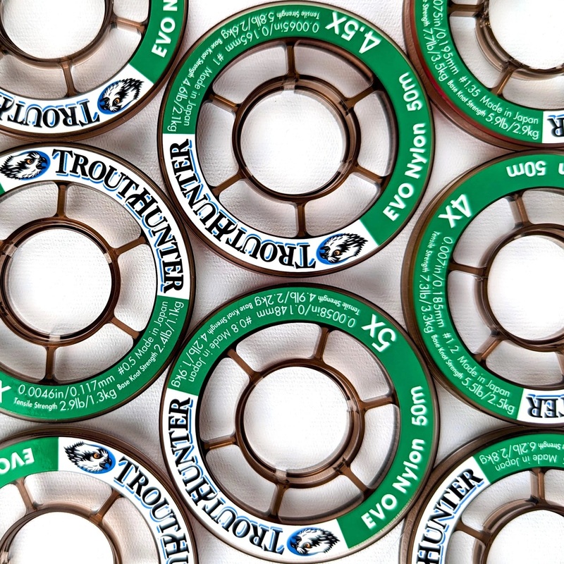 TroutHunter EVO Nylon Tippet|8X|1X|2X|3X|4X|5X|6.5X|6X|7X