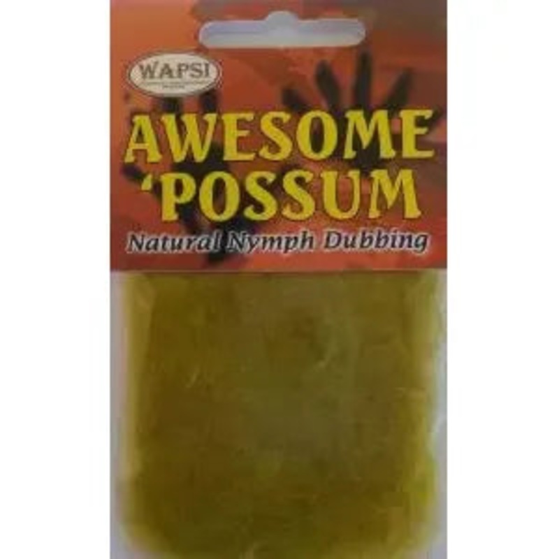 Awesome ‘Possum Dubbing|BLACK|BROWN|BT ORANG|DK DUN|DK OLIVE|GLDOLIVE|GOLDSTON|GRAY|NAT WHIT|OLIVE|ORANGE|RUSTY