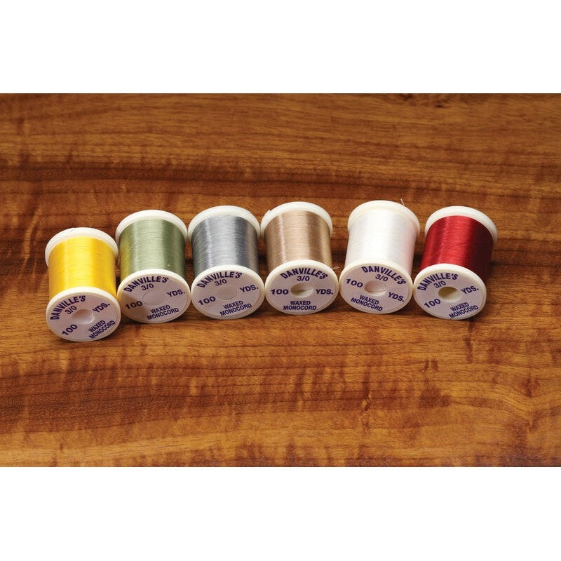 Danville 3/0 Monocord|BEIGE|BLACK|BRNT ORN|CHARCOAL|CREAM|DK BROWN|FL CHART|OLIVE|100Y