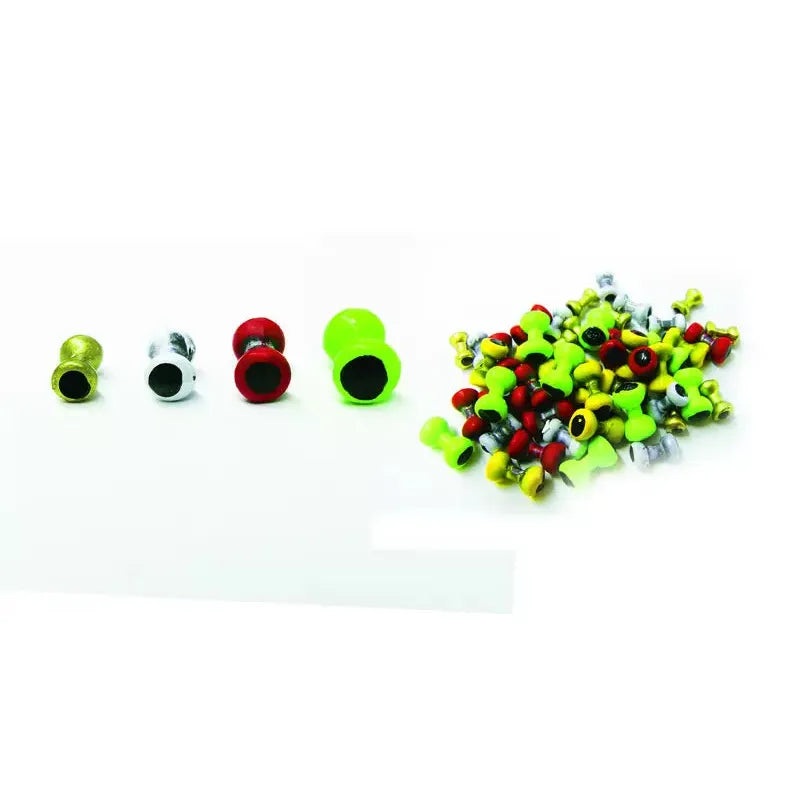 Painted Dumbbell Eyes|PEARL|RED|YELLOW|LARG|MED|SMAL|XSM