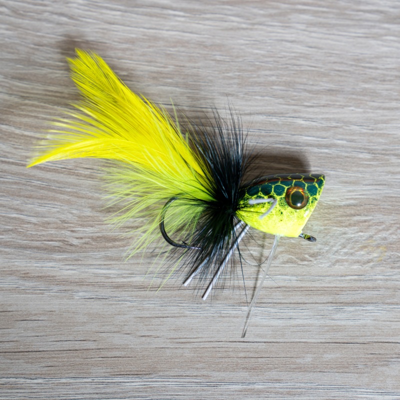 Pultz Popper|CHAR/BLK|CHARTREU|2/0|2
