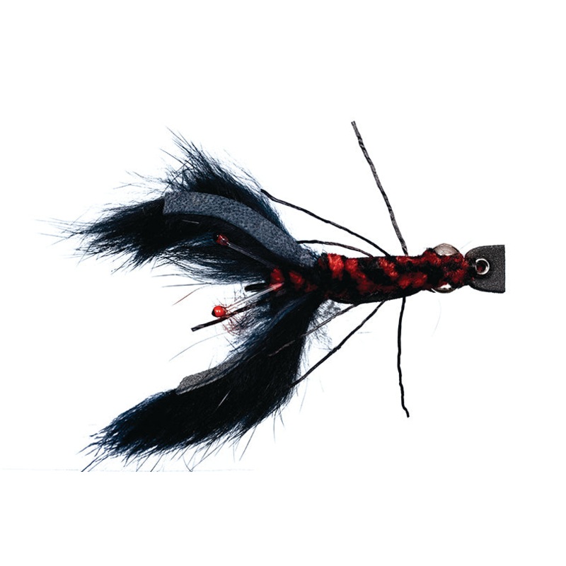 Crayfish Bunny Black // Bass Fly by Solitude
