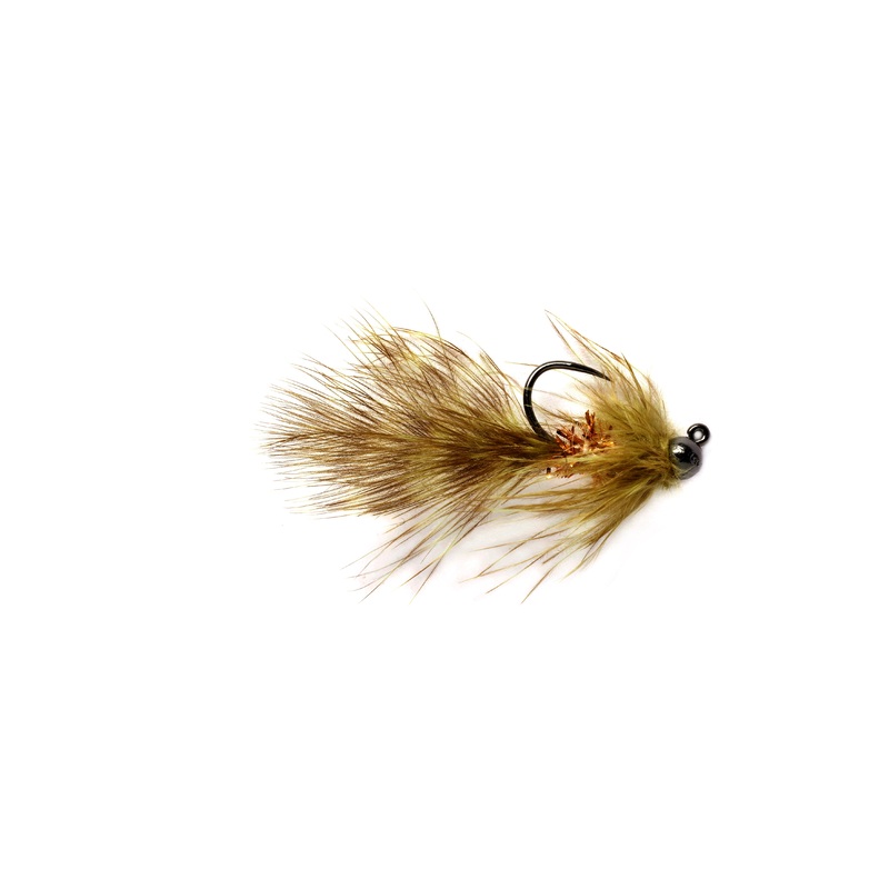 Jiggy Fry Streamer by Fulling Mill // #10 Tungsten Jig Barbless Hook