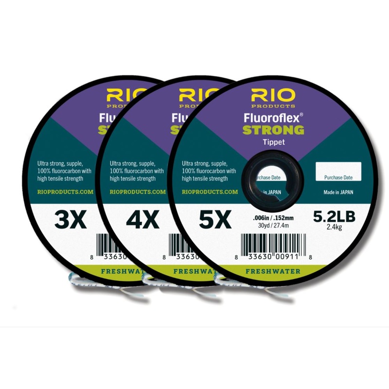 RIO Fluoroflex STRONG // 3 Pack Tippet Spools
