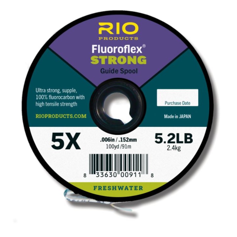 RIO Fluoroflex STRONG Tippet // 0X – 7X – 100 Yard Spools