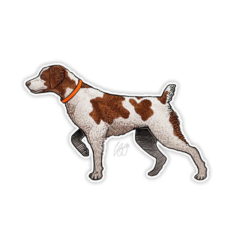 Casey Underwood Brittany Spaniel Decal