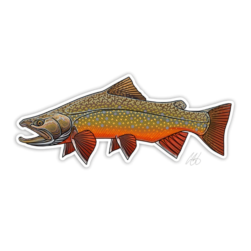 Casey Underwood Brook Trout Decal