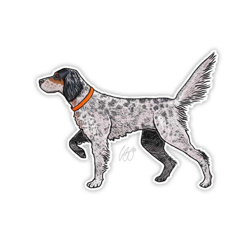 Casey Underwood English Setter Decal