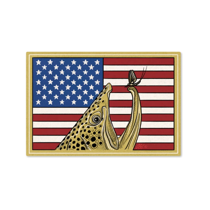 Casey Underwood Red White & Brown Decal