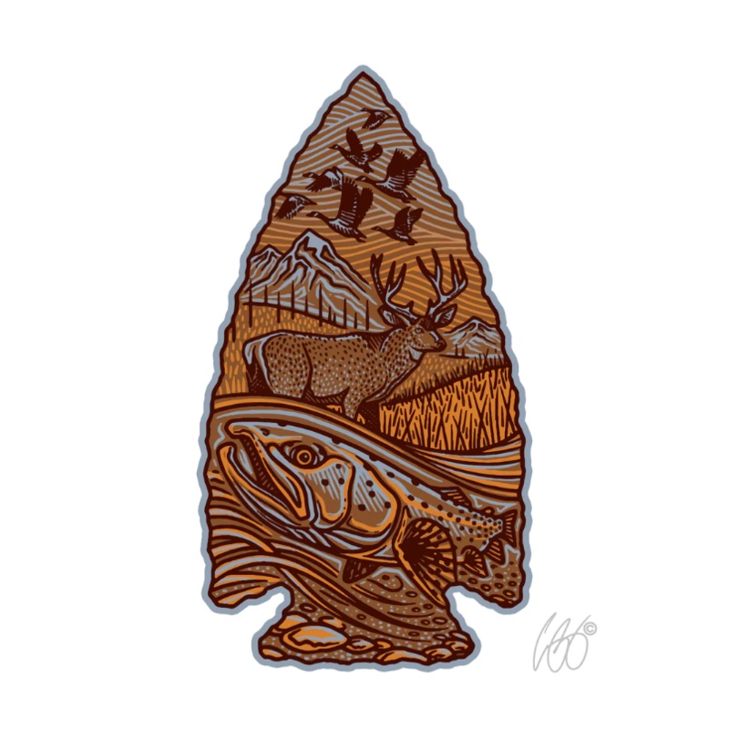 Casey Underwood Stone Point Decal