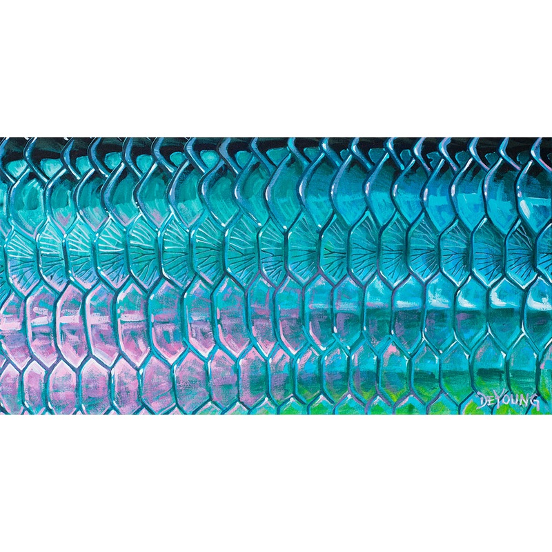 DeYoung Tarpon Flank – Emerald Canvas Print