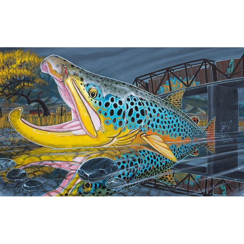 DeYoung Trout, Trains And Tranquility Canvas Print