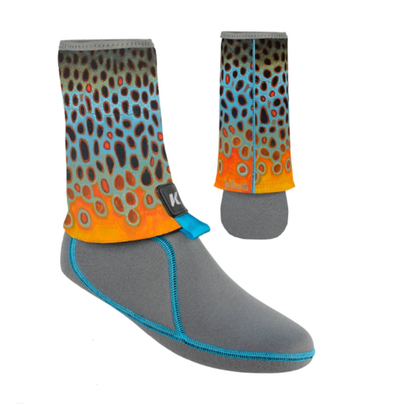 Korkers I-Drain Neoprene Guard Socks – DeYoung Brown Flank