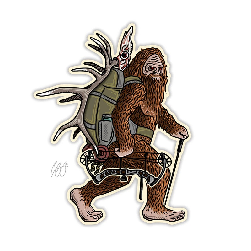 Casey Underwood Bow Squatch Decal