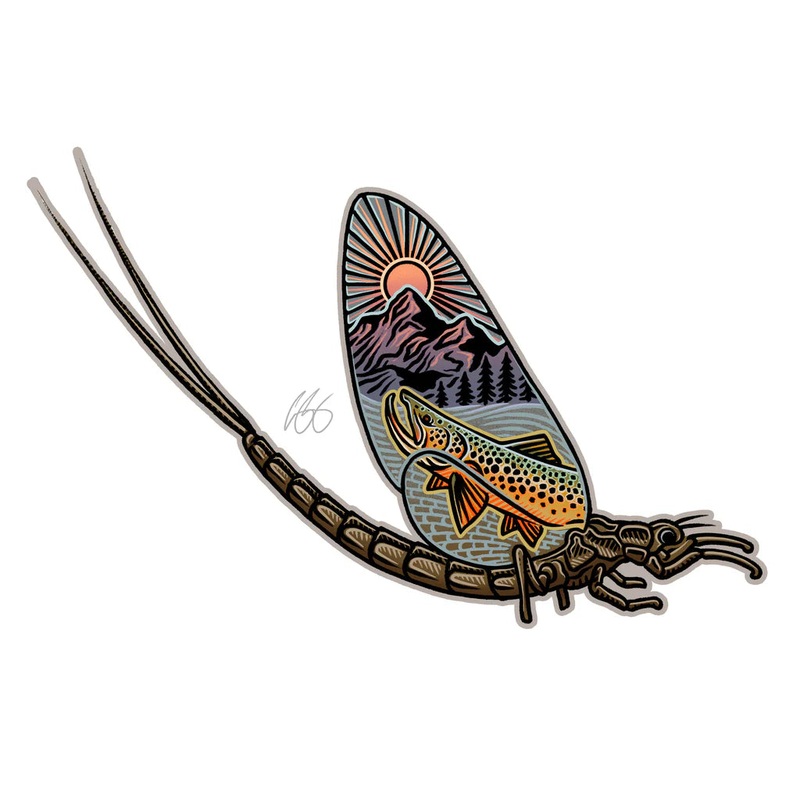 Casey Underwood Mayfly-Scape Decal