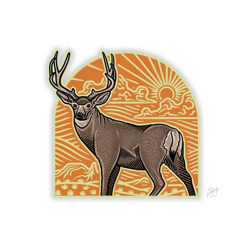 Casey Underwood Mule Deer Arch Decal