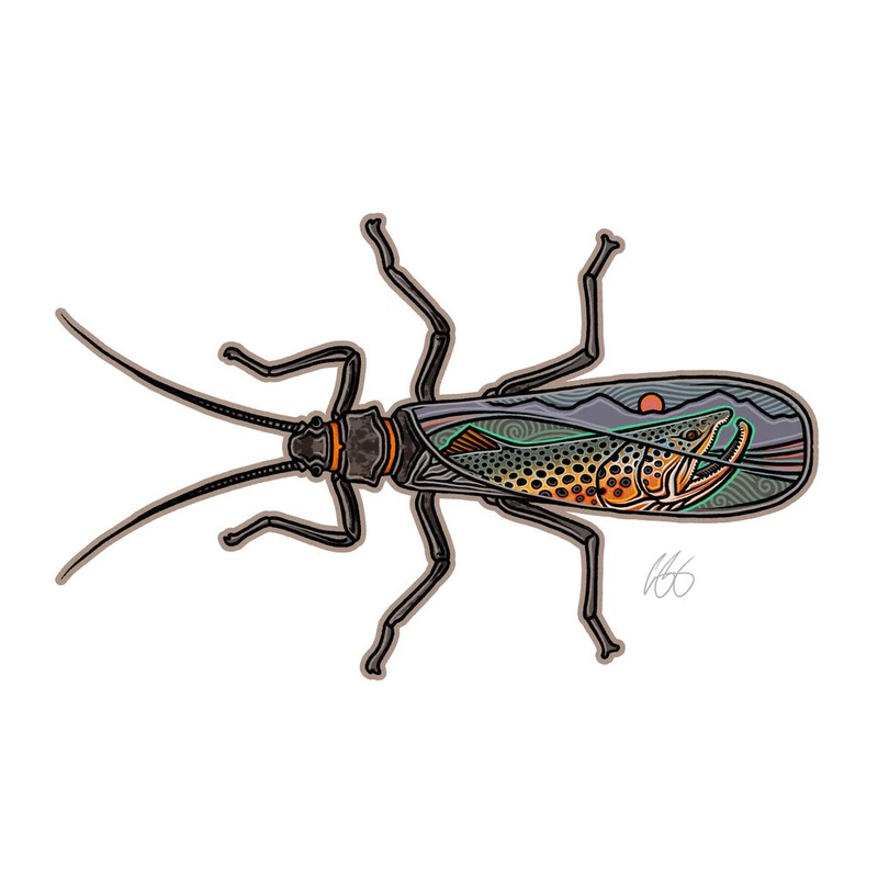 Casey Underwood Salmonfly-Scape Decal