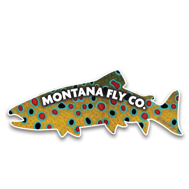 MFC Die Cut Fish Sticker – Maddox’s Brown Trout XI Skin