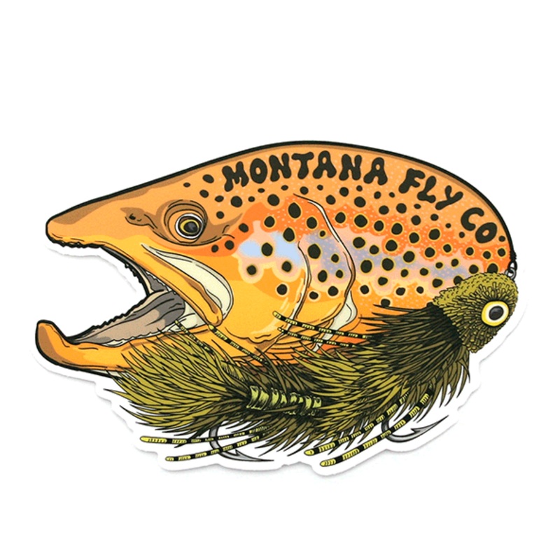 MFC Signature Sticker – Brown and Dungeon (5in x 3.5in)