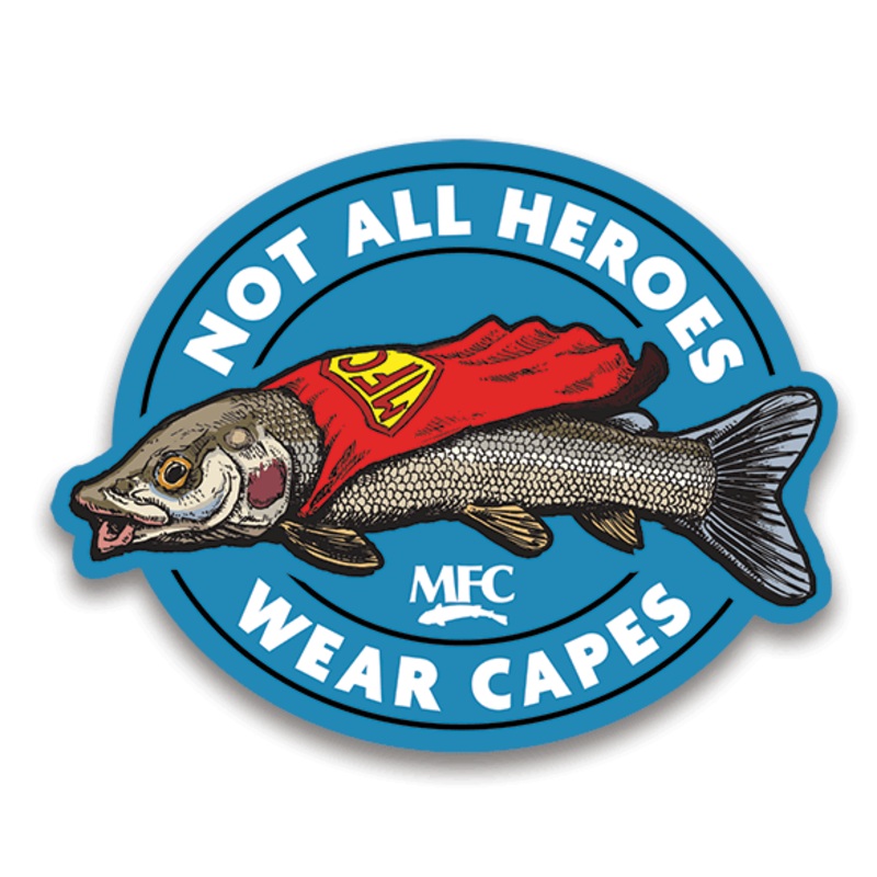 MFC Signature Sticker – Hero Cape (4in. X 3in.)