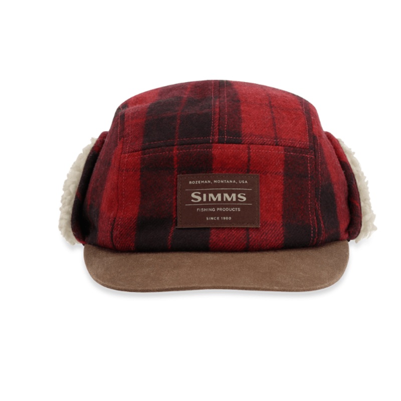 Simms Coldweather Cap|Red Buffalo Plaid|S/M|L/XL