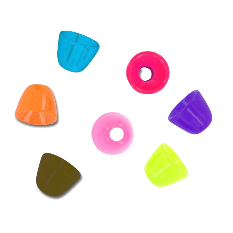 Aqua Flies Tube Brass Cones|Olive|Fluorescent Flame|King Fisher Blue|Metallic Blue|Fluorescent Salmon Pink|Fluorescent Chartreuse|Fluorescent Pink|4.8 MM (3/16″)|5.5 MM (7/32″)