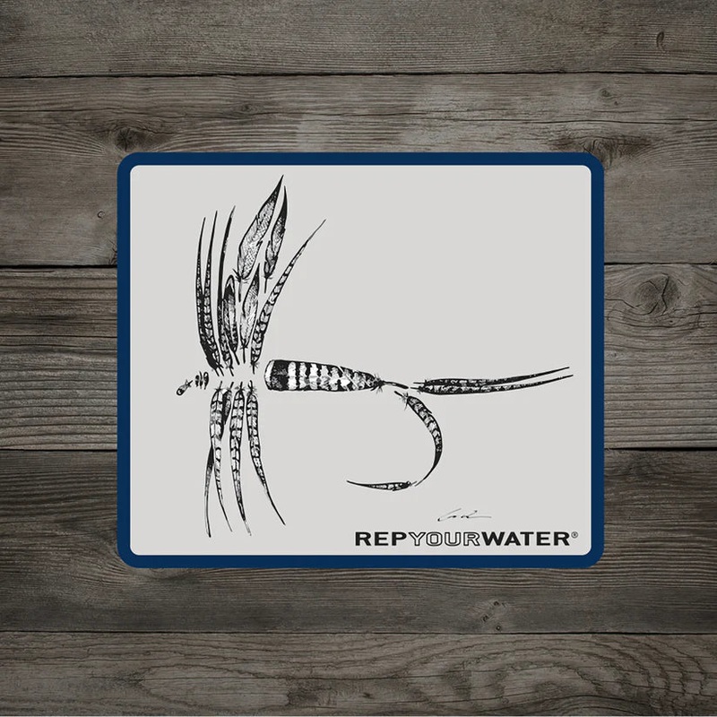 Rep Your Water Feather Dry Fly Sticker