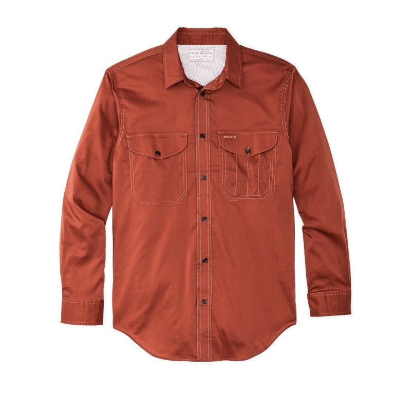 Filson Twin Lakes Sport Shirt|Large|XL|Tanbark Red