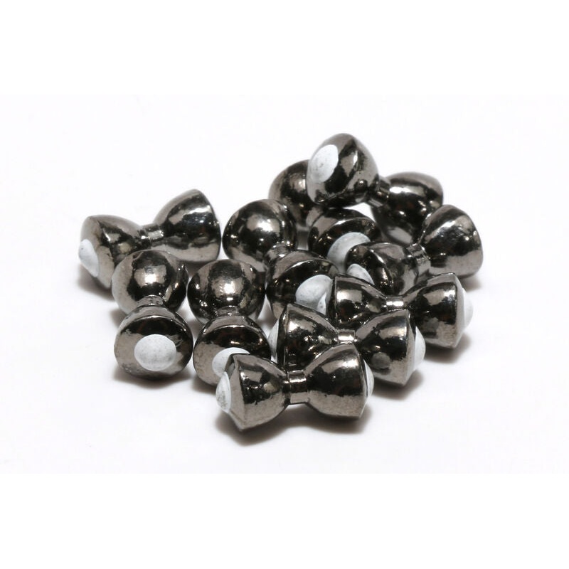 Hareline Tungsten Eyes|Black/White Pupil|Medium