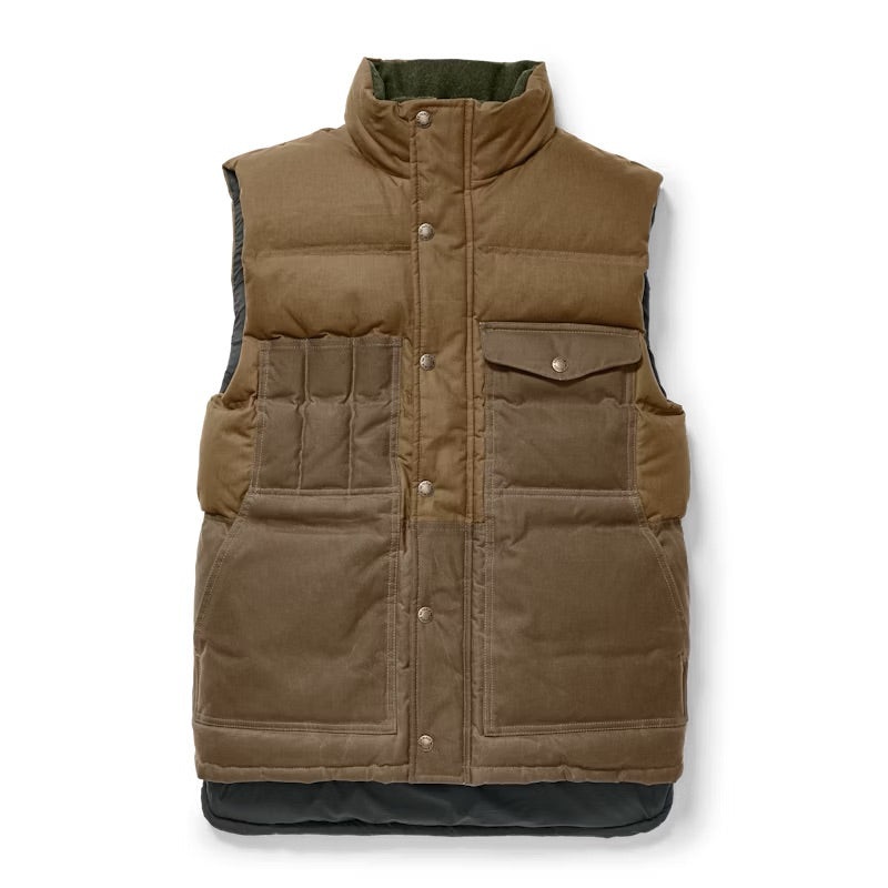 Filson Down Cruiser Vest|Large|Dark Tan