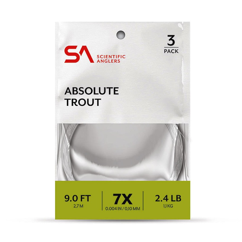 Scientific Anglers Absolute Trout Leaders – 3pk
